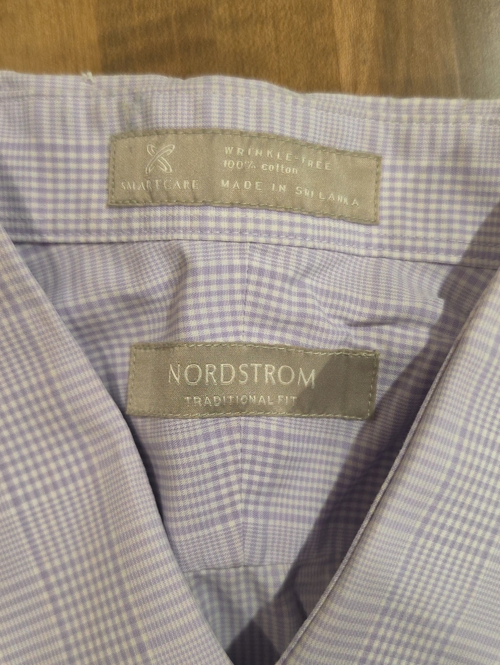 Nordstrom Men's Lavender Micro-Check Dress Shirt
